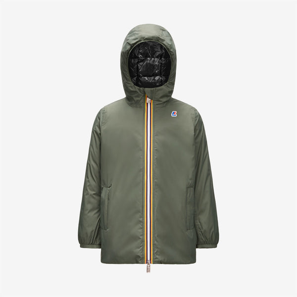 k way P. SOPHIE THERMO PLUS.2 REVERSIBLE GREEN BLACKISH-BLACK PURE