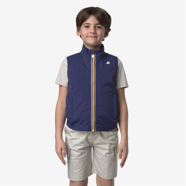 K Way P. VALEN STRETCH NYLON JERSEY BLUE DEEP COBALT