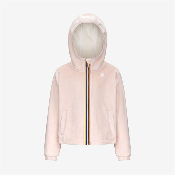 k way P. VIVIEL VELOUR POLAR ROSE HUSHED-WHITE GARDENIA