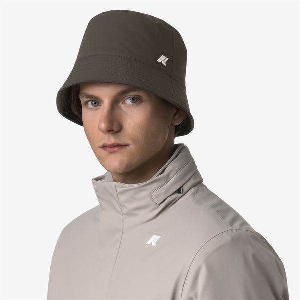 K Way PASCALLE TWILL MARMOTTA BLACK OLIVE-BLUE AIRFORCE