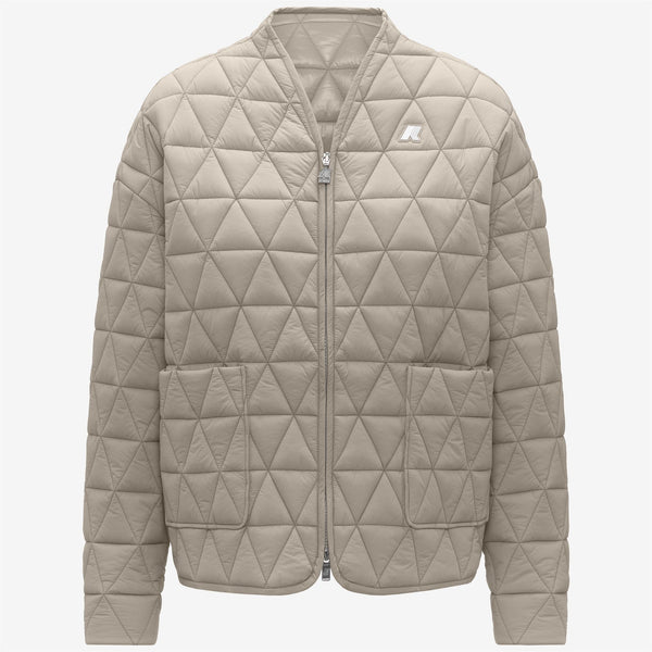 k way SELIME DIAMOND QUILTED WARM AF BEIGE CASHMERE