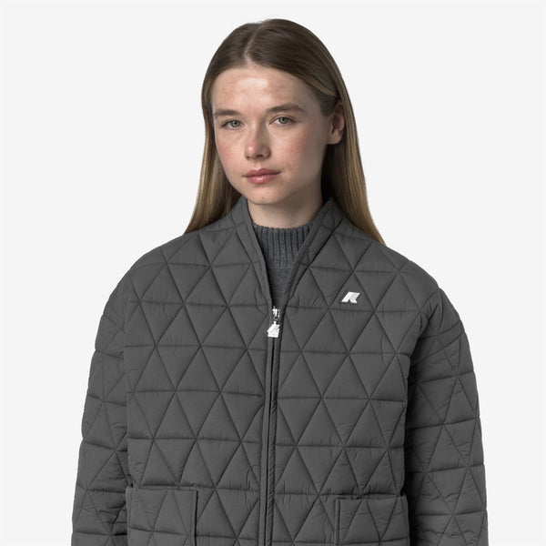 K Way SELIME DIAMOND QUILTED WARM AF GREY SHADOW DK