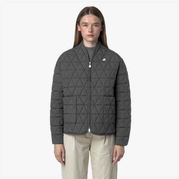 K Way SELIME DIAMOND QUILTED WARM AF GREY SHADOW DK