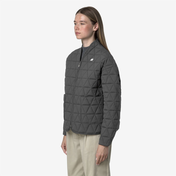 K Way SELIME DIAMOND QUILTED WARM AF GREY SHADOW DK