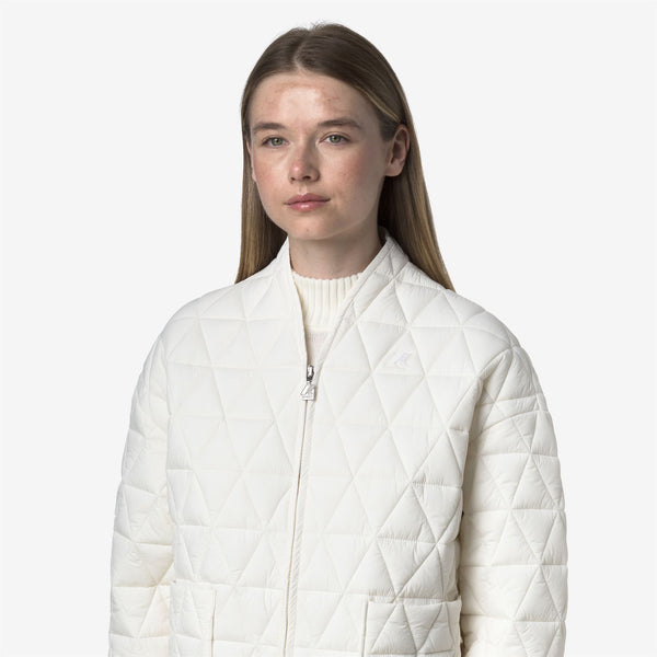 K Way SELIME DIAMOND QUILTED WARM AF WHITE GARDENIA