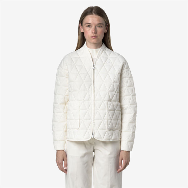 K Way SELIME DIAMOND QUILTED WARM AF WHITE GARDENIA