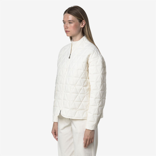 K Way SELIME DIAMOND QUILTED WARM AF WHITE GARDENIA