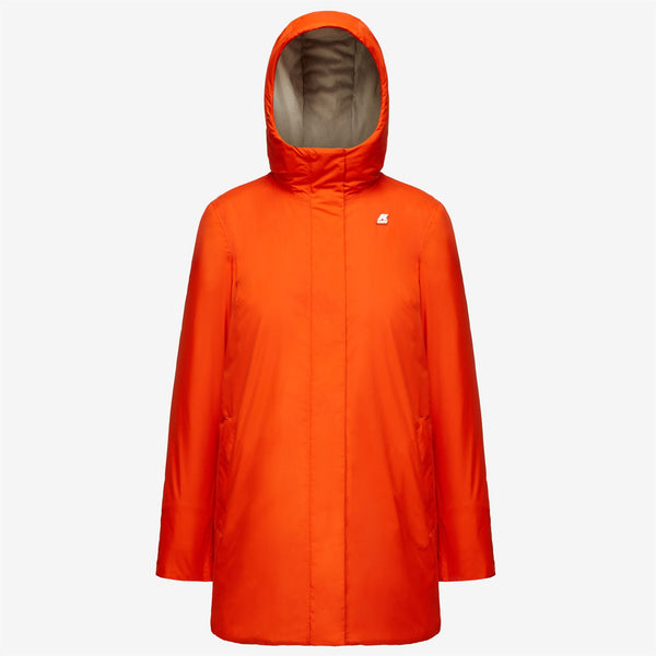 k way SOPHIE MICRO RIPSTOP MARMOTTA ORANGE P-GREY B