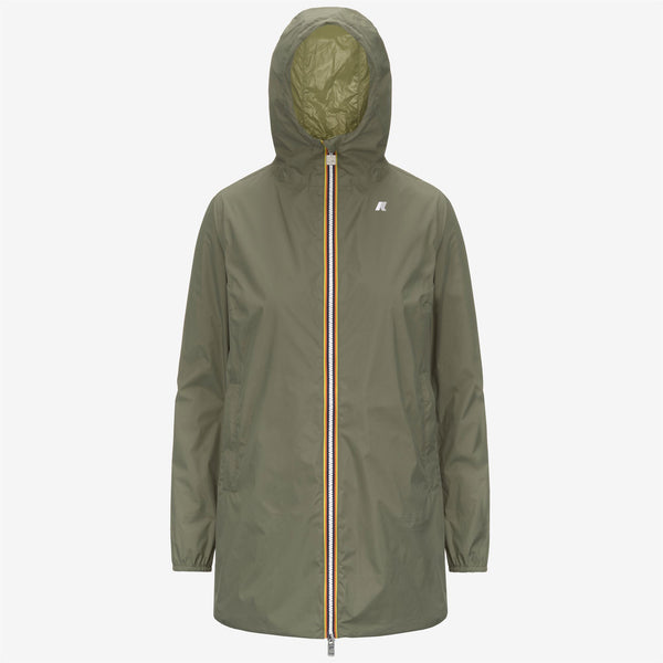 k way SOPHIE PLUS.2 REVERSIBLE GREEN LICHEN-GREEN MOSS