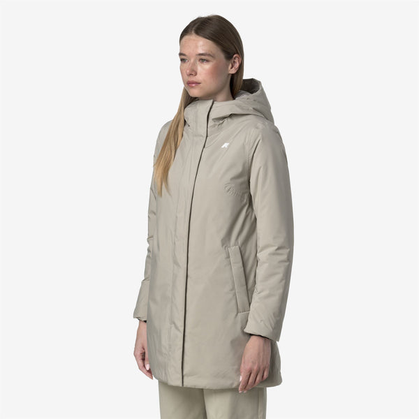 K Way SOPHIE SOFT TOUCH MARMOTTA BEIGE CASHMERE-GREY GOAT