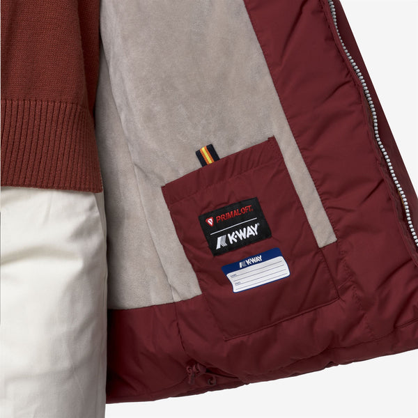 K Way SOPHIE SOFT TOUCH MARMOTTA RED SYRAH-GREY GOAT