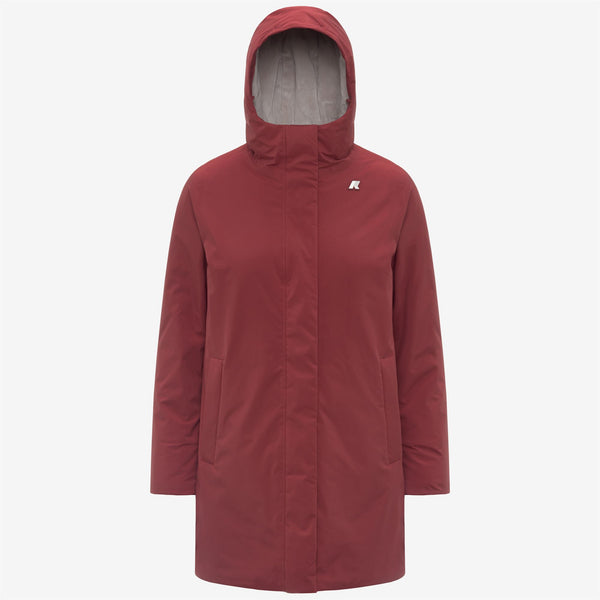 k way SOPHIE SOFT TOUCH MARMOTTA RED SYRAH-GREY GOAT