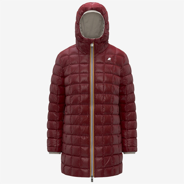 K Way SOPHIE ST THERMO REVERSIBLE BEIGE CASHMERE-RED SYRAH