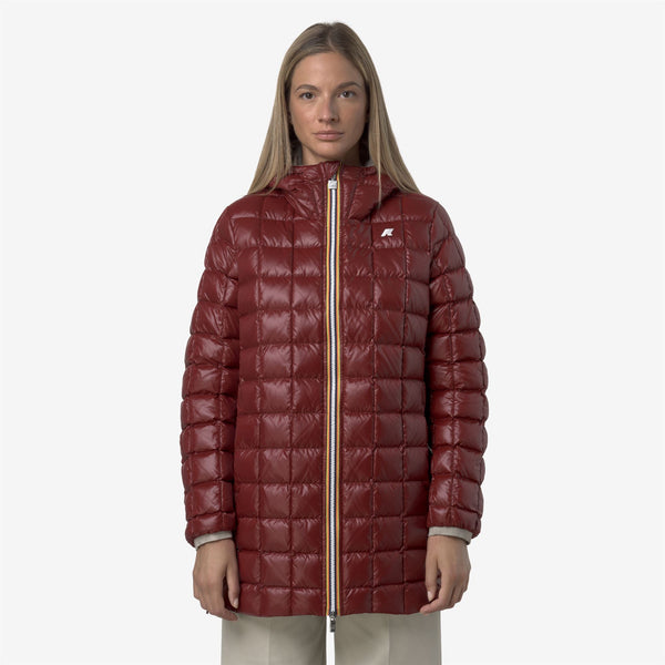 K Way SOPHIE ST THERMO REVERSIBLE BEIGE CASHMERE-RED SYRAH