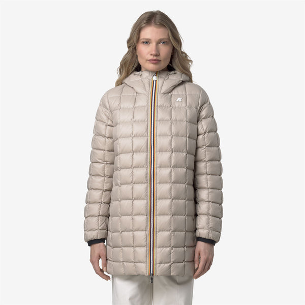 K Way SOPHIE ST THERMO REVERSIBLE BLACK PURE-BEIGE CASHMERE