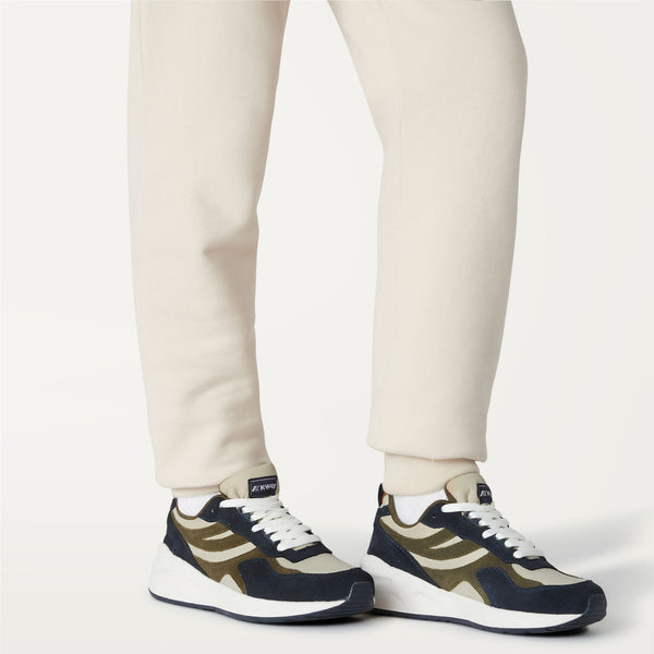 K Way TRAINING 3.0 LACES BEIGE GREY-BLUE DEPTH-GREEN BLACKISH