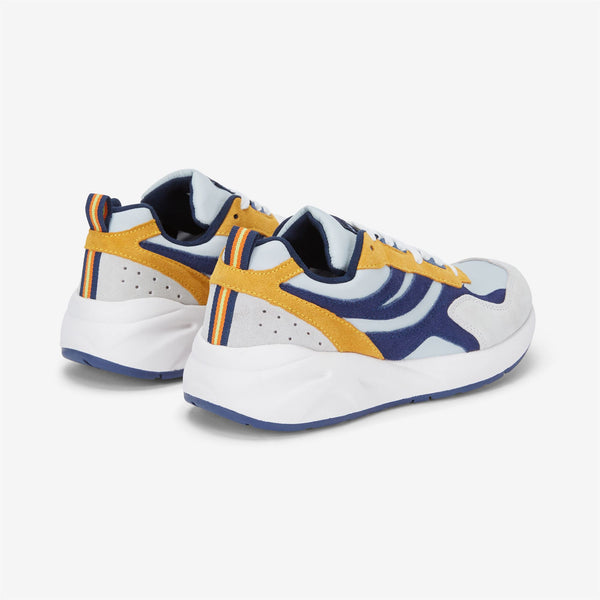 K Way TRAINING 3.0 LACES GREY LT-BLUE MEDIEVAL-YELLOW SUNFLOWER