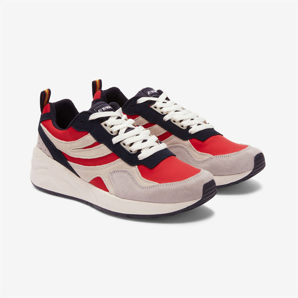 K Way TRAINING 3.0 LACES RED-LT GRAY-WHITE-BLU NAVY