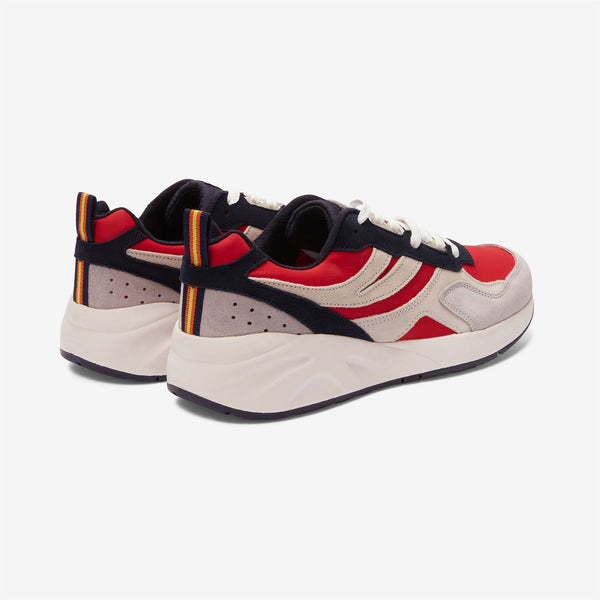 K Way TRAINING 3.0 LACES RED-LT GRAY-WHITE-BLU NAVY