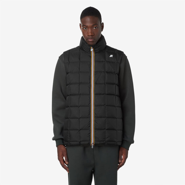 K Way VALEN ST THERMO REVERSIBLE GREEN BLACKISH-BLACK PURE