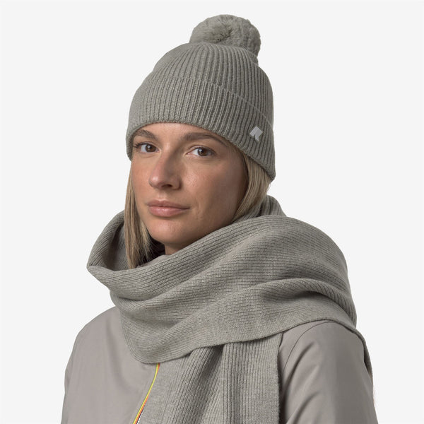 K Way VINCIENNE CARDIGAN STITCH WOOL GREEN OAK MELANGE