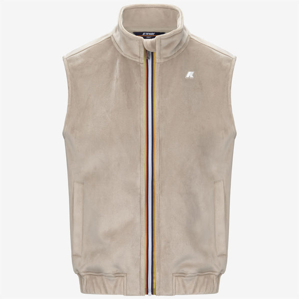 k way VIVIELME VELOUR POLAR BEIGE CASHMERE-BEIGE CASHMERE