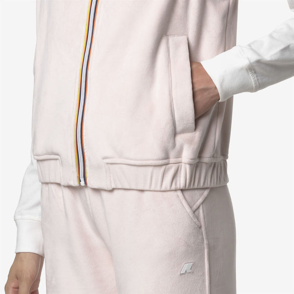 K Way VIVIELME VELOUR POLAR ROSE HUSHED-ROSE HUSHED