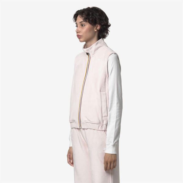 K Way VIVIELME VELOUR POLAR ROSE HUSHED-ROSE HUSHED