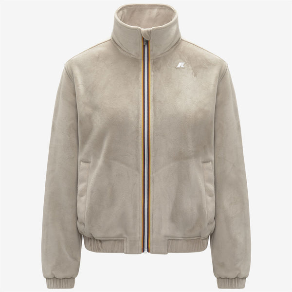 k way VIVIETTE VELOUR POLAR BEIGE CASHMERE-BEIGE CASHMERE