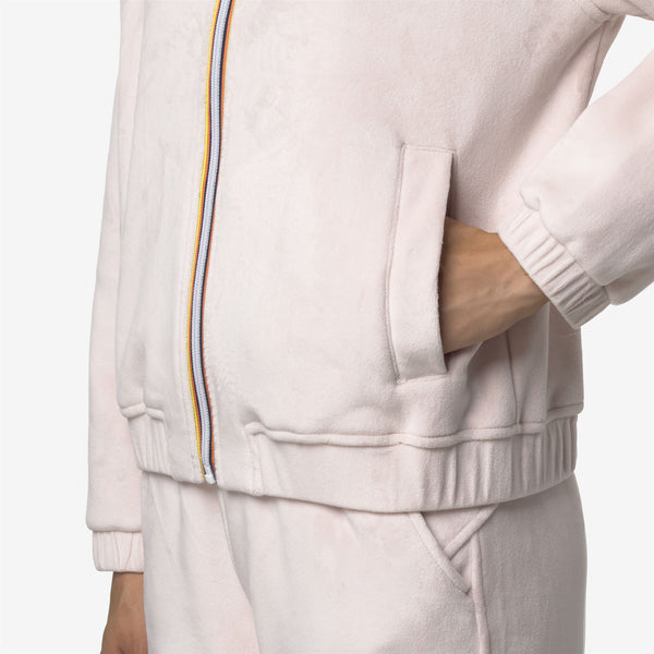 K Way VIVIETTE VELOUR POLAR ROSE HUSHED-ROSE HUSHED