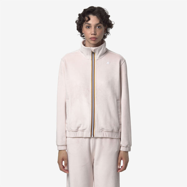K Way VIVIETTE VELOUR POLAR ROSE HUSHED-ROSE HUSHED