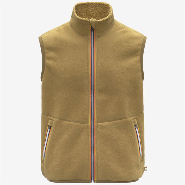 K Way YANNICK SHERPA POLAR REVERSIBLE BEIGE SEED COMBO