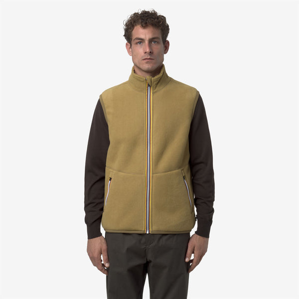 K Way YANNICK SHERPA POLAR REVERSIBLE BEIGE SEED COMBO