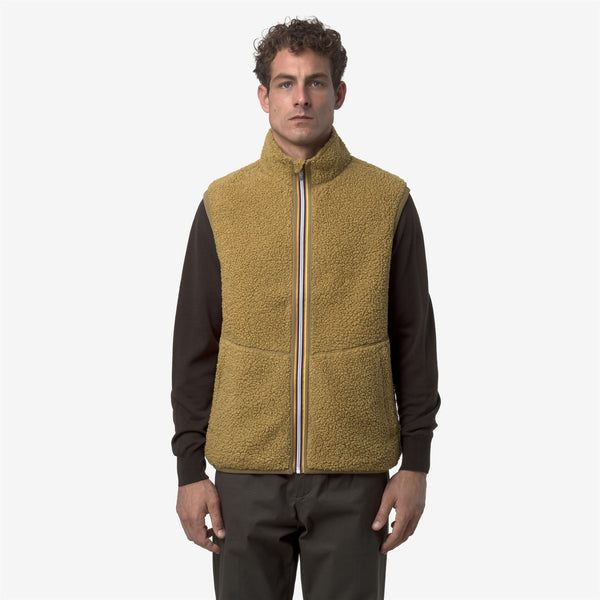 K Way YANNICK SHERPA POLAR REVERSIBLE BEIGE SEED COMBO
