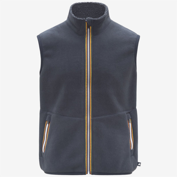 K Way YANNICK SHERPA POLAR REVERSIBLE BLUE AIRFORCE COMBO