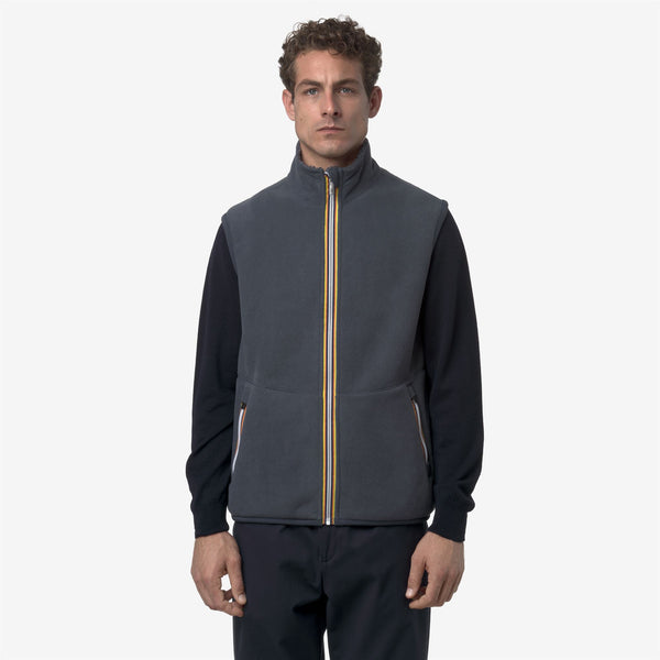 K Way YANNICK SHERPA POLAR REVERSIBLE BLUE AIRFORCE COMBO