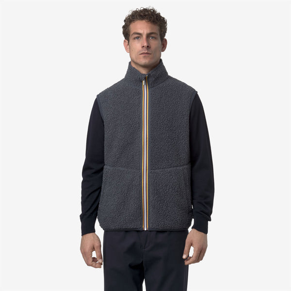 K Way YANNICK SHERPA POLAR REVERSIBLE BLUE AIRFORCE COMBO