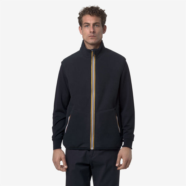 K Way YANNICK SHERPA POLAR REVERSIBLE BLUE DEPTH-BLUE DEPTH