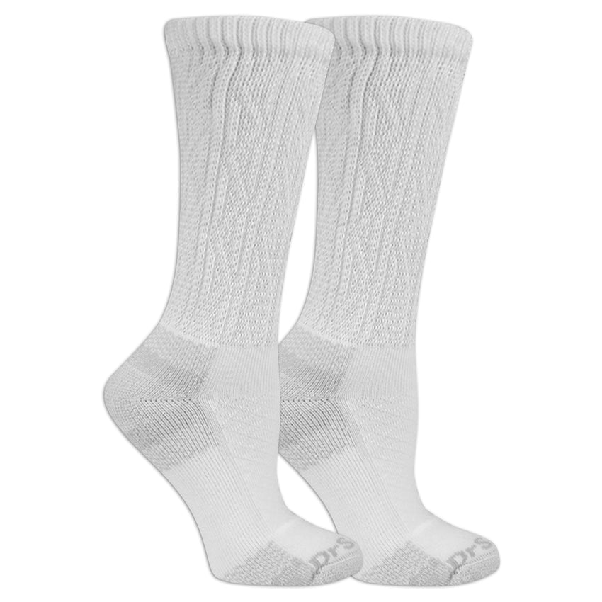 k. bell socks Dr. Scholl's Women's American Lifestyle Blister Guard® Crew Socks 2 Pair Pack WHITE