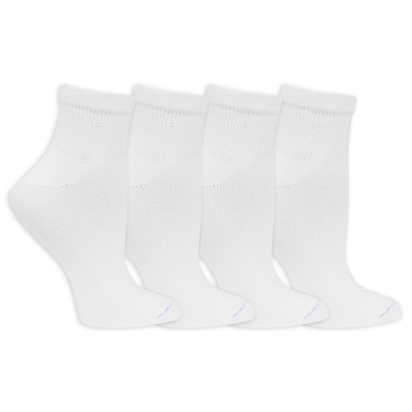k. bell socks Dr. Scholl's Women's Diabetes & Circulatory Ankle Socks 4 Pair Pack WHITE