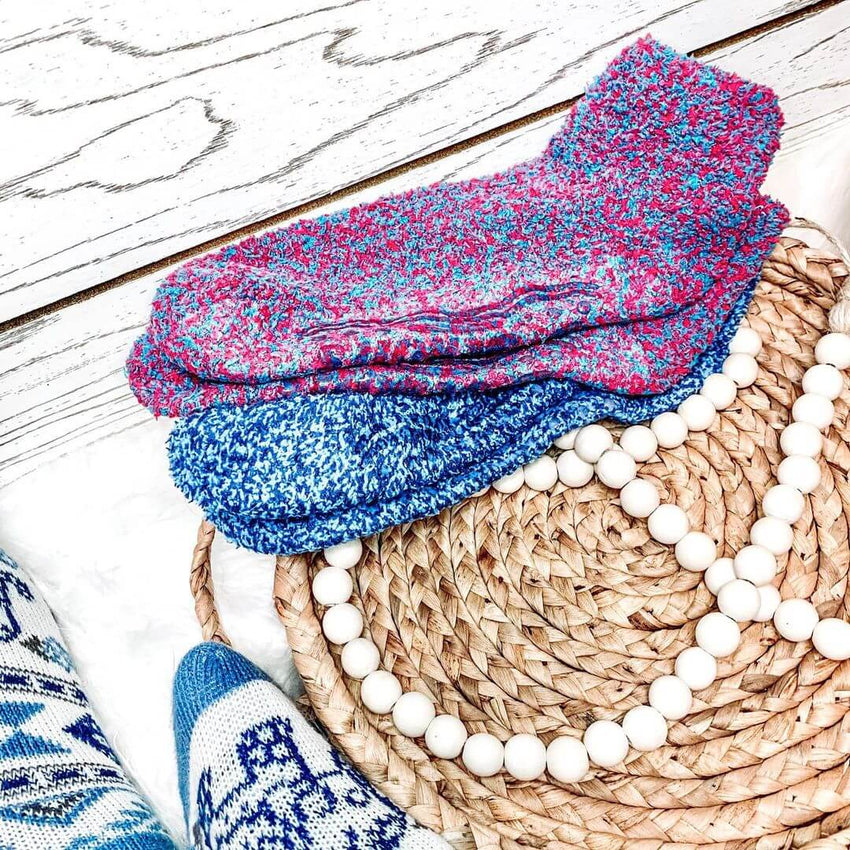 K. Bell Socks Dr. Scholl's Women's Soothing Spa Low Cut Gripper Socks 3 Pack Blue Pink Blue