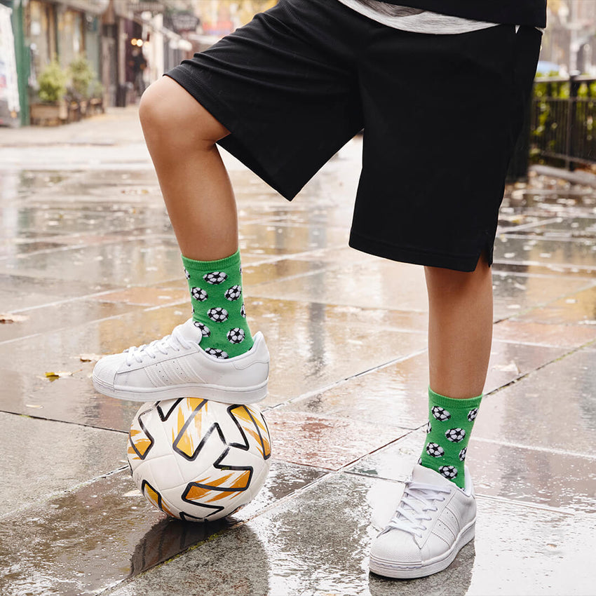 K. Bell Socks HOTSOX Kid's Assorted Sports Socks Green