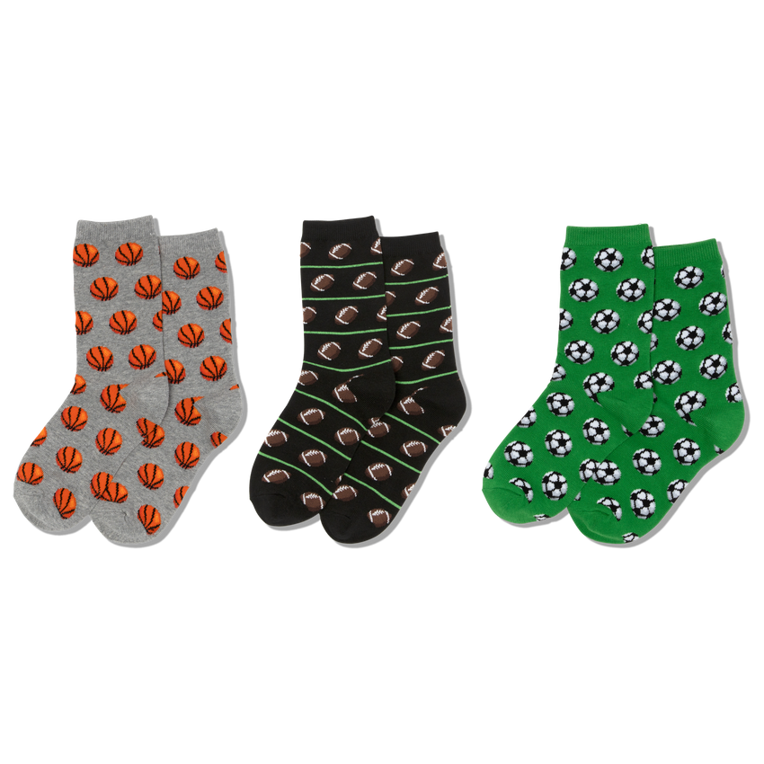 k. bell socks HOTSOX Kid's Assorted Sports Socks Green