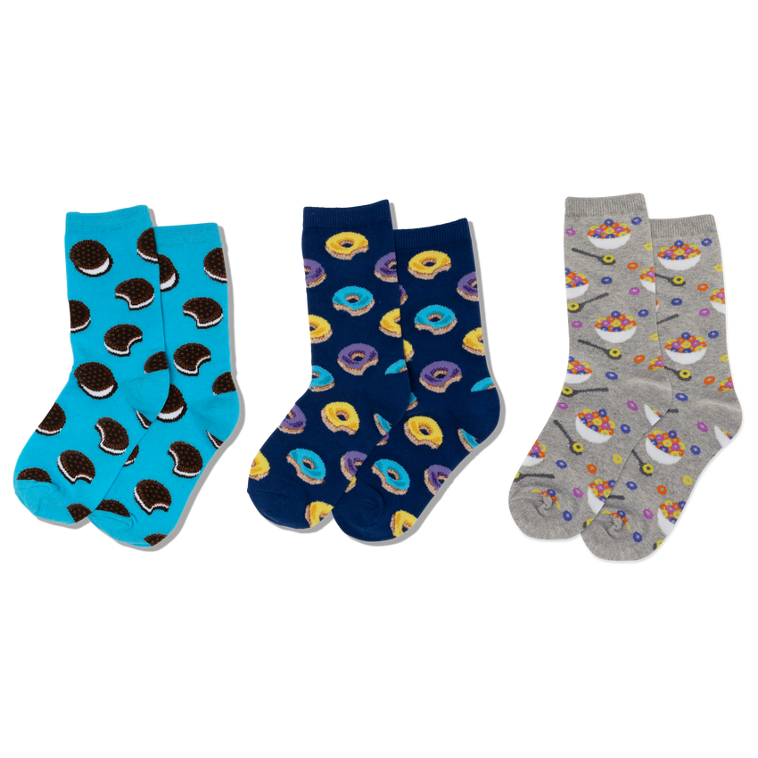 k. bell socks HOTSOX Kid's Assorted Sweets Socks Multi-colored