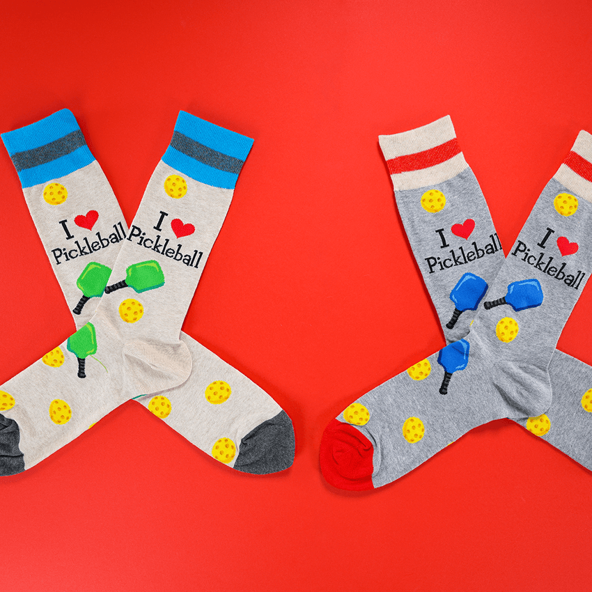 K. Bell Socks HOTSOX Men's Pickleball Crew Socks Tan