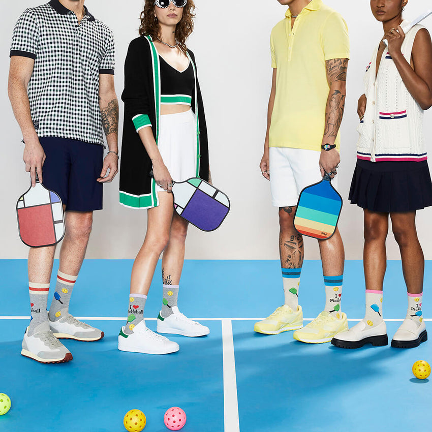 K. Bell Socks HOTSOX Men's Pickleball Crew Socks Tan