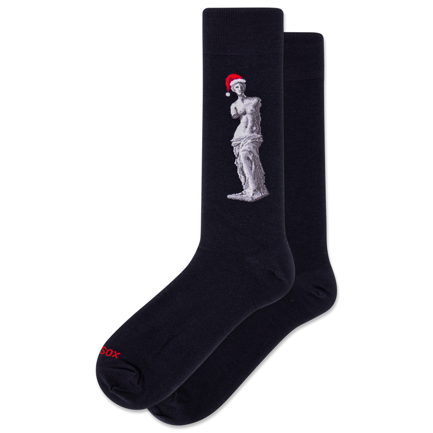 k. bell socks HOTSOX Men's Venus De Merry Crew Socks Black k. bell socks HOTSOX Men's Venus De Merry Crew Socks Black
