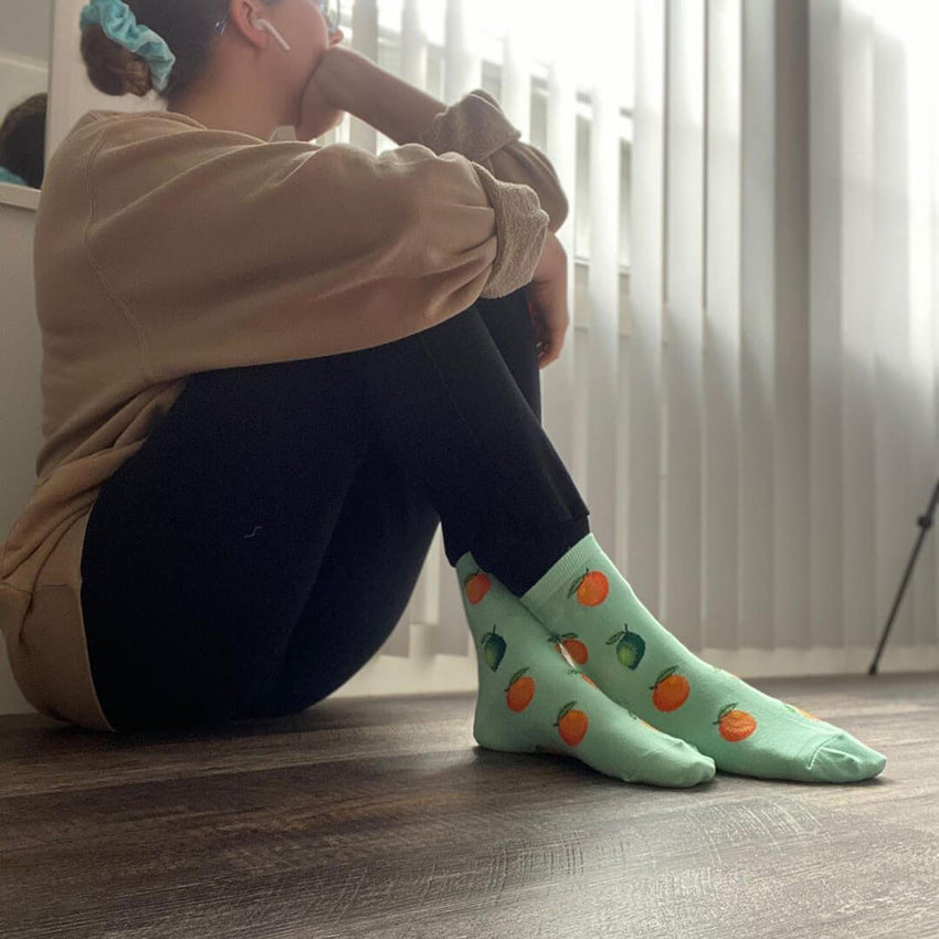 K. Bell Socks HOTSOX Women's Citrus Anklet Socks Mint