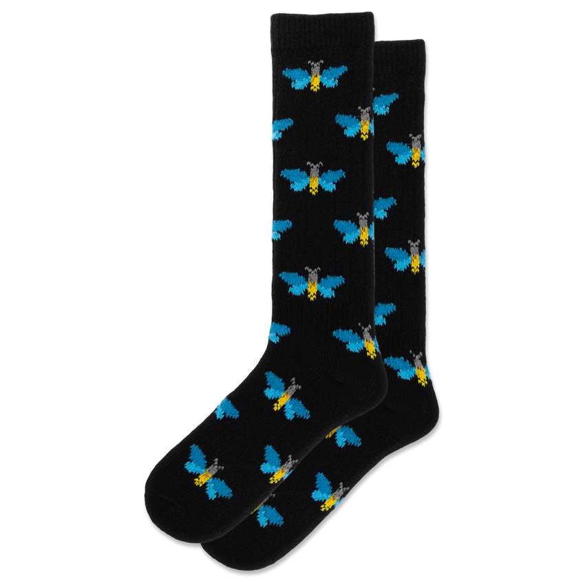 k. bell socks HOTSOX Women's Firefly Slouch Sock Black