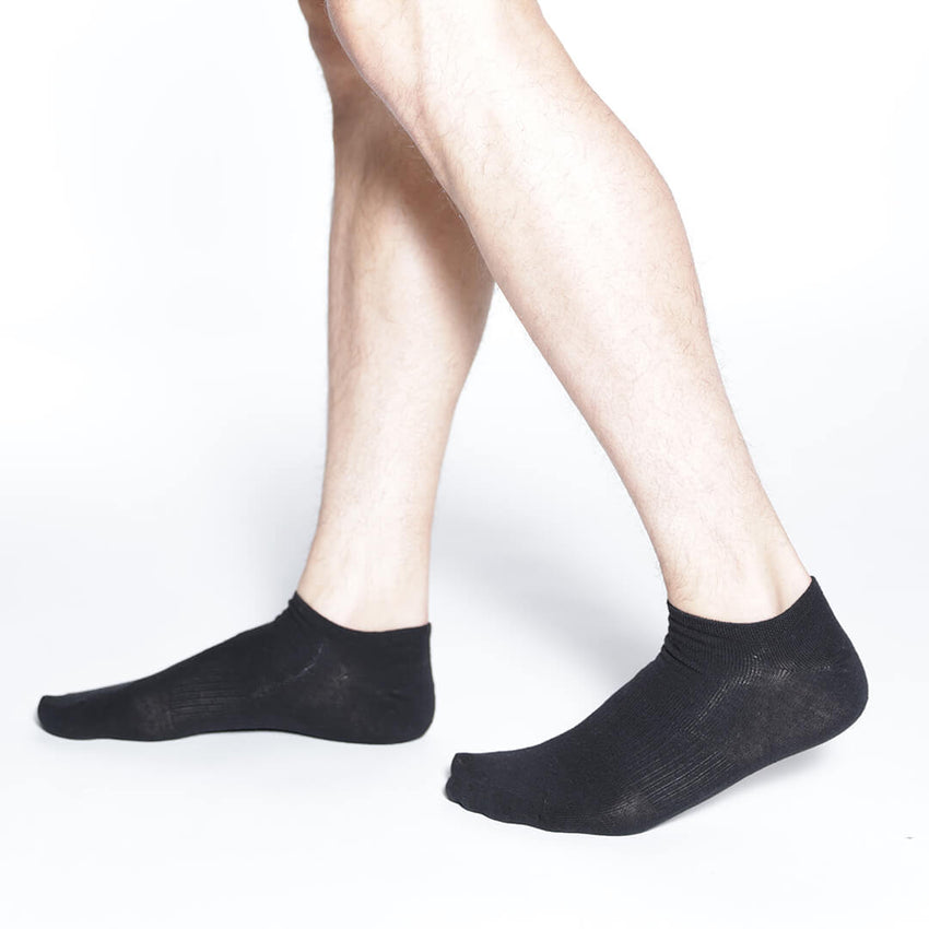 K. Bell Socks K.Bell Men's Flex Fit No Show Sock Grey Assorted